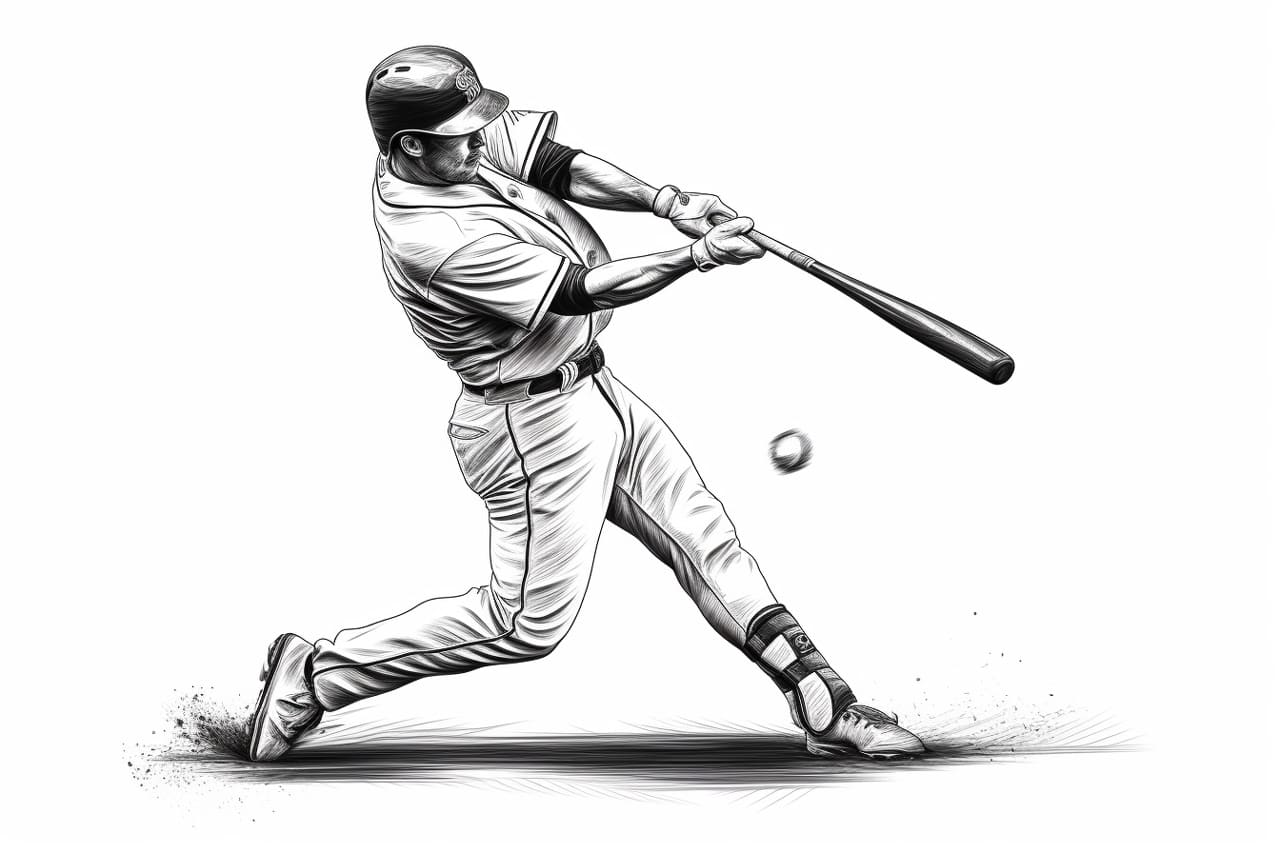 how to draw a baseball player