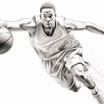 how to draw a basketball player