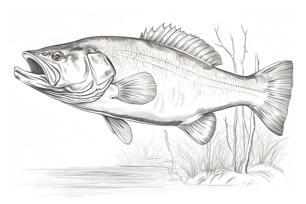 How to draw a Bass Fish