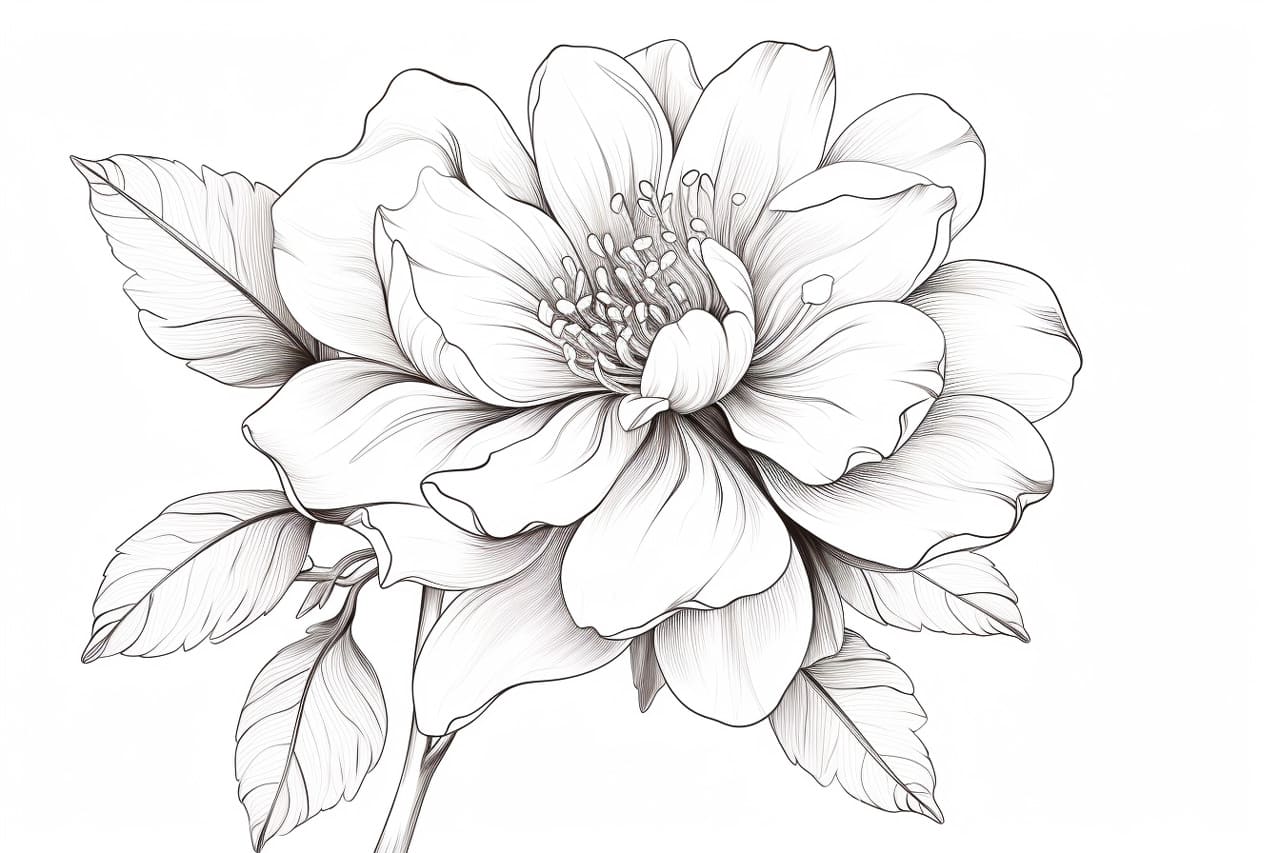 how to draw a beautiful flower