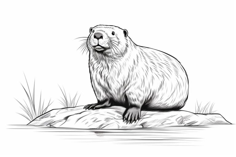 How to draw a Beaver
