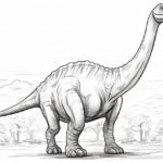 How to draw a Brachiosaurus
