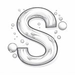 How to draw a Bubble Letter S