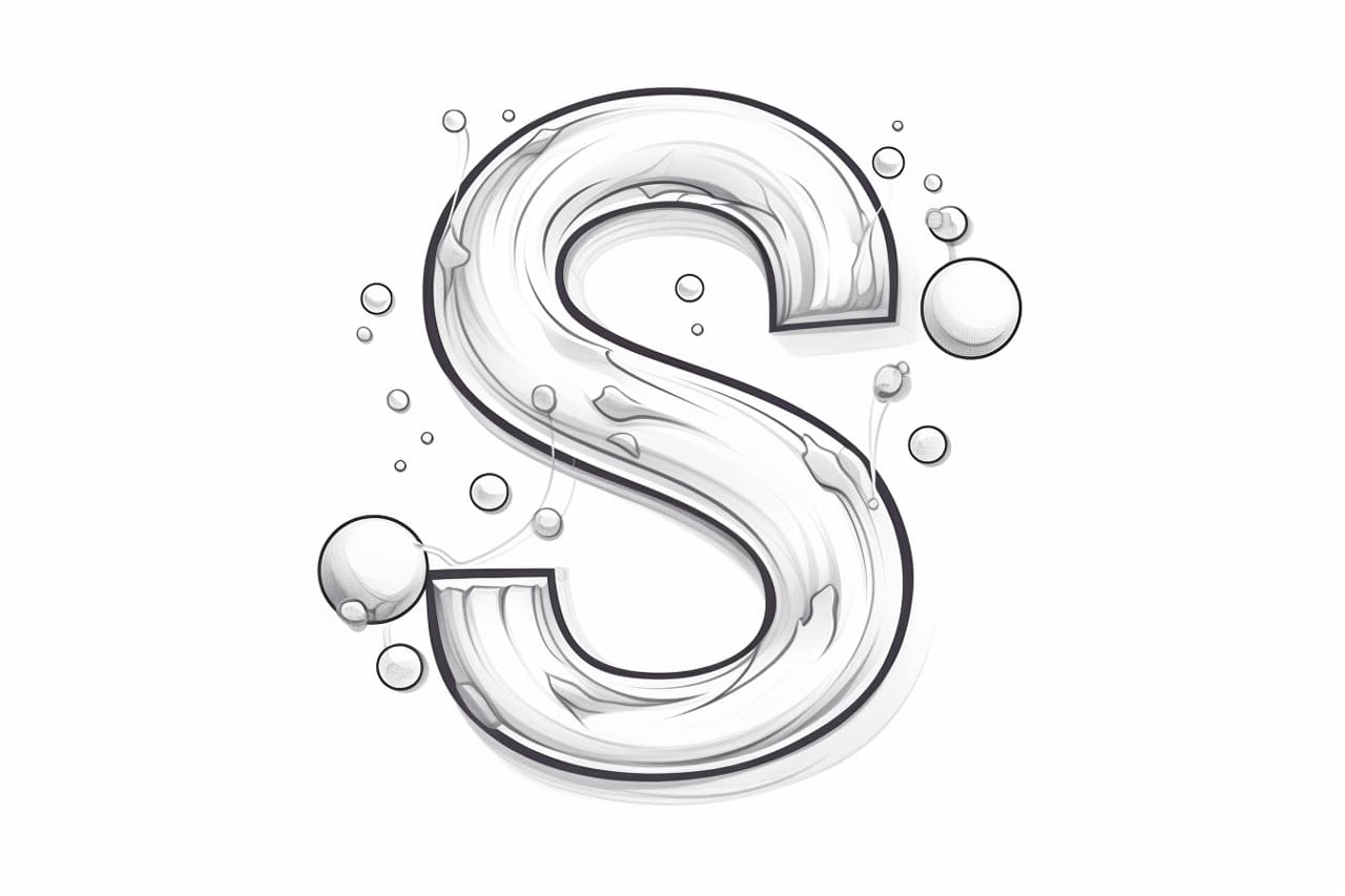 How to Draw a Bubble Letter S Yonderoo