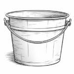 how to draw a bucket