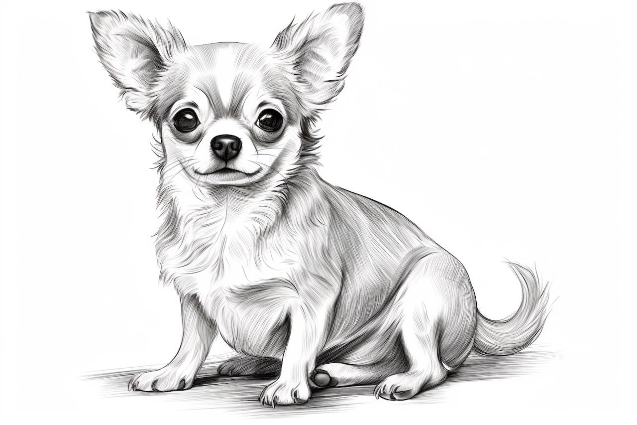 How to draw a Chihuahua