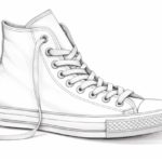 how to draw a Converse