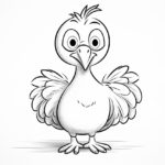 how to draw a cute turkey