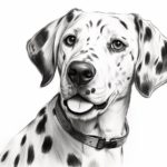 How to draw a Dalmatian