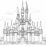 how to draw a Disney Castle