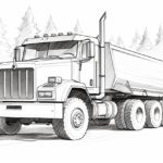 How to draw a dump truck