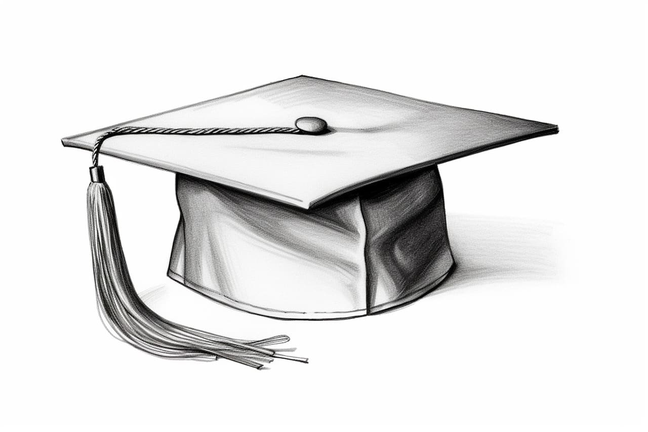 How to draw a graduation hat
