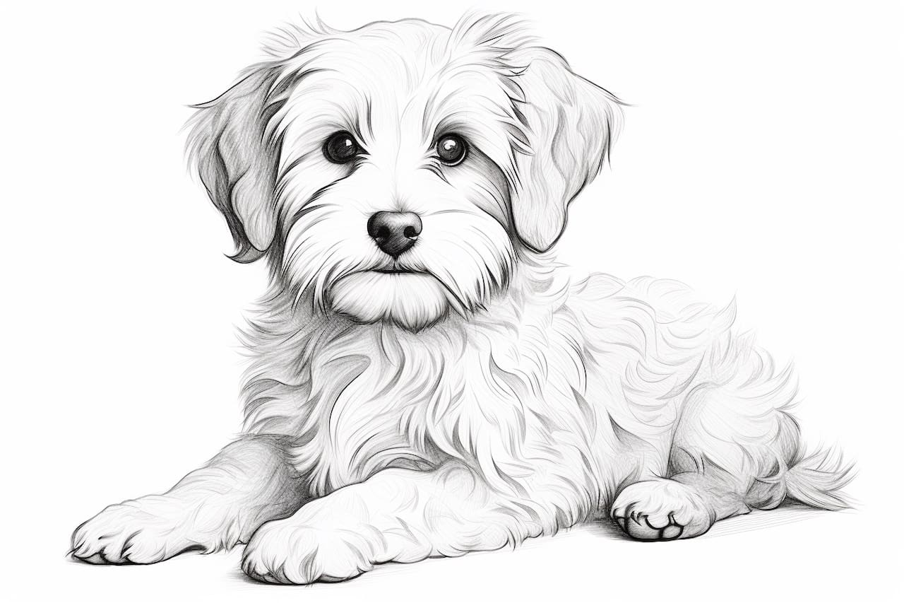 How to draw a Havanese