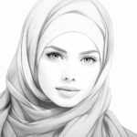 how to draw a hijab