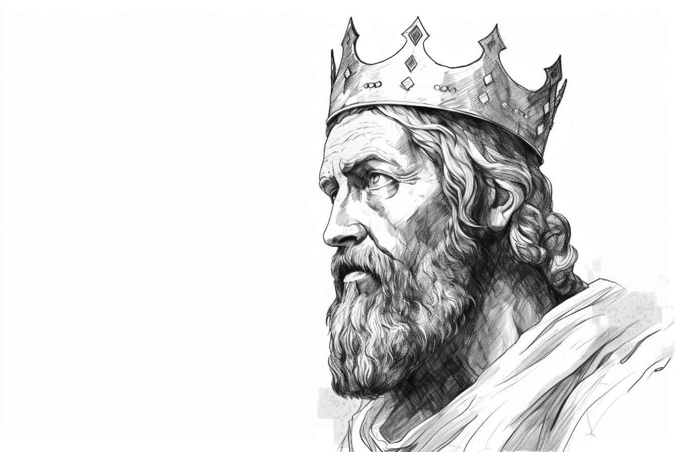 how to draw a king