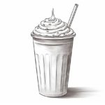 How to draw a milkshake