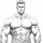 how to draw a muscular man