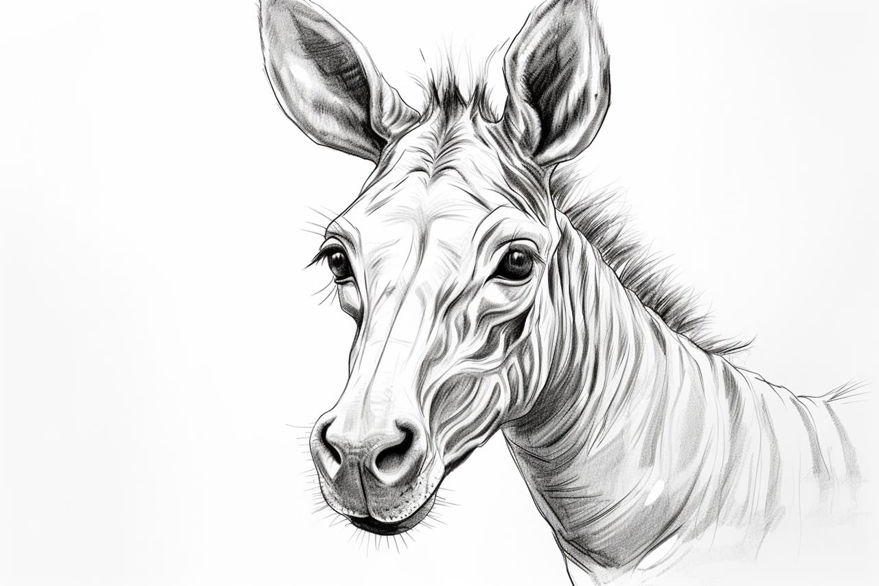 How to draw an Okapi