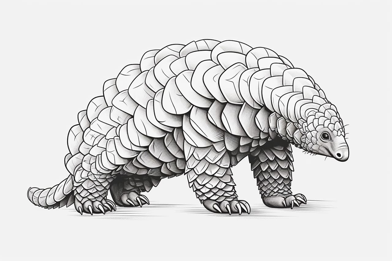 How to draw a Pangolin