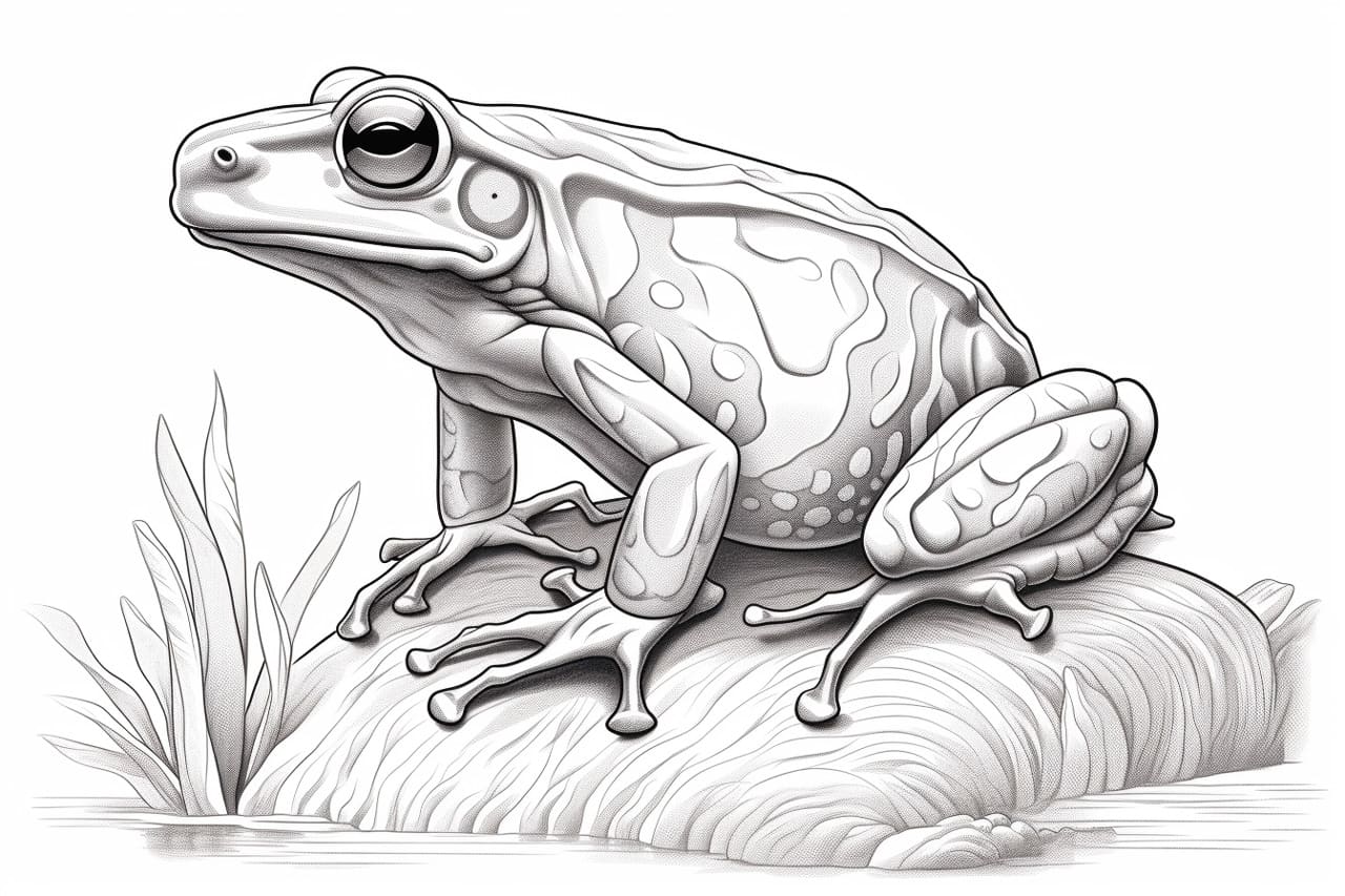 how to draw a poison dart frog