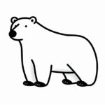 How to draw a polar bear
