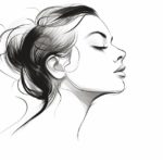 how to draw a profile of a face