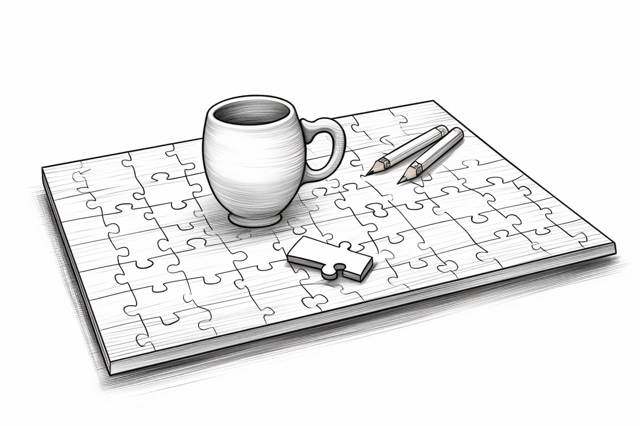 How to draw a puzzle