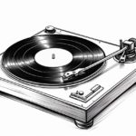 How to draw a record player