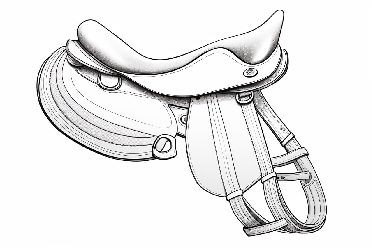 How to draw a saddle