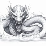 How to draw a sea serpent