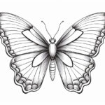 how to draw a small butterfly