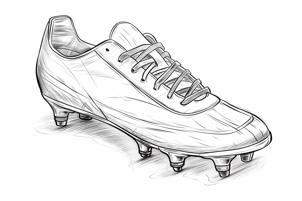 How to Draw a Soccer Cleat Yonderoo