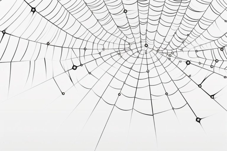 How to draw a spiderweb
