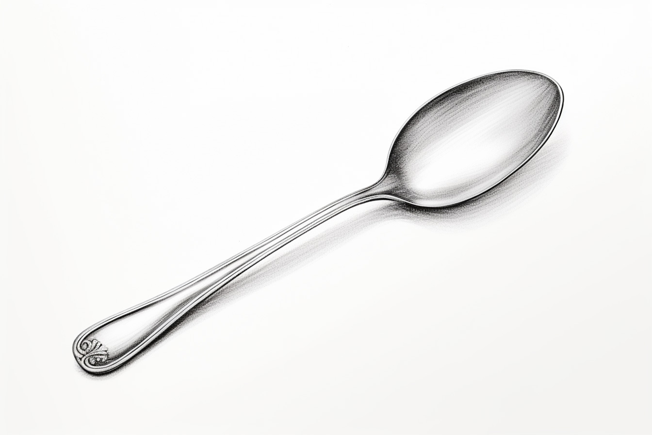 how to draw a spoon
