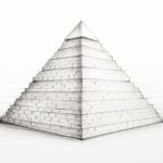 How to draw a square pyramid