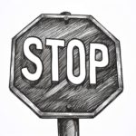 how to draw a stop sign