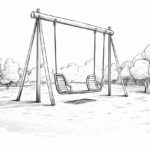 How to draw a swing set
