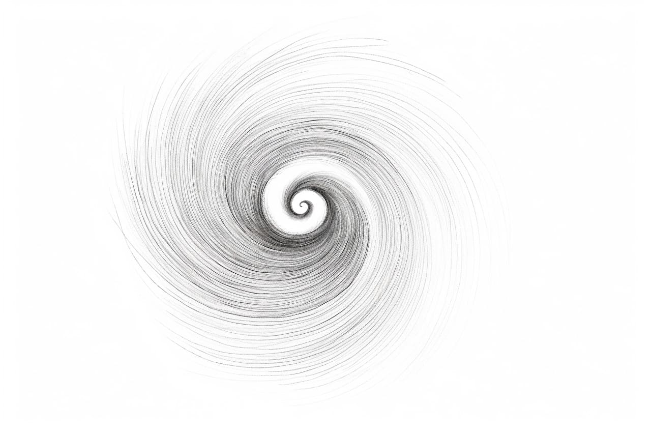 how to draw a swirl