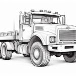 how to draw a tow truck