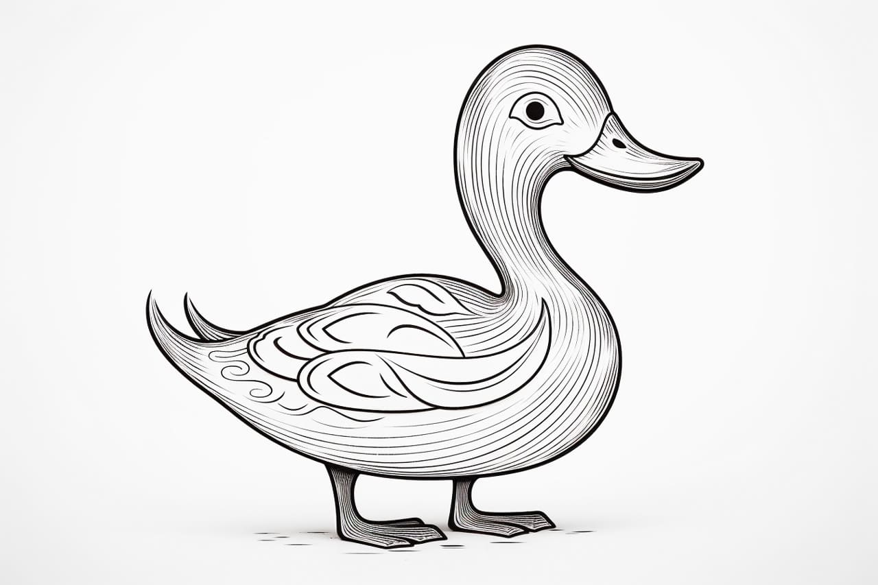 How to Draw a Wood Duck