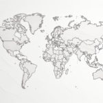 How to draw a world map