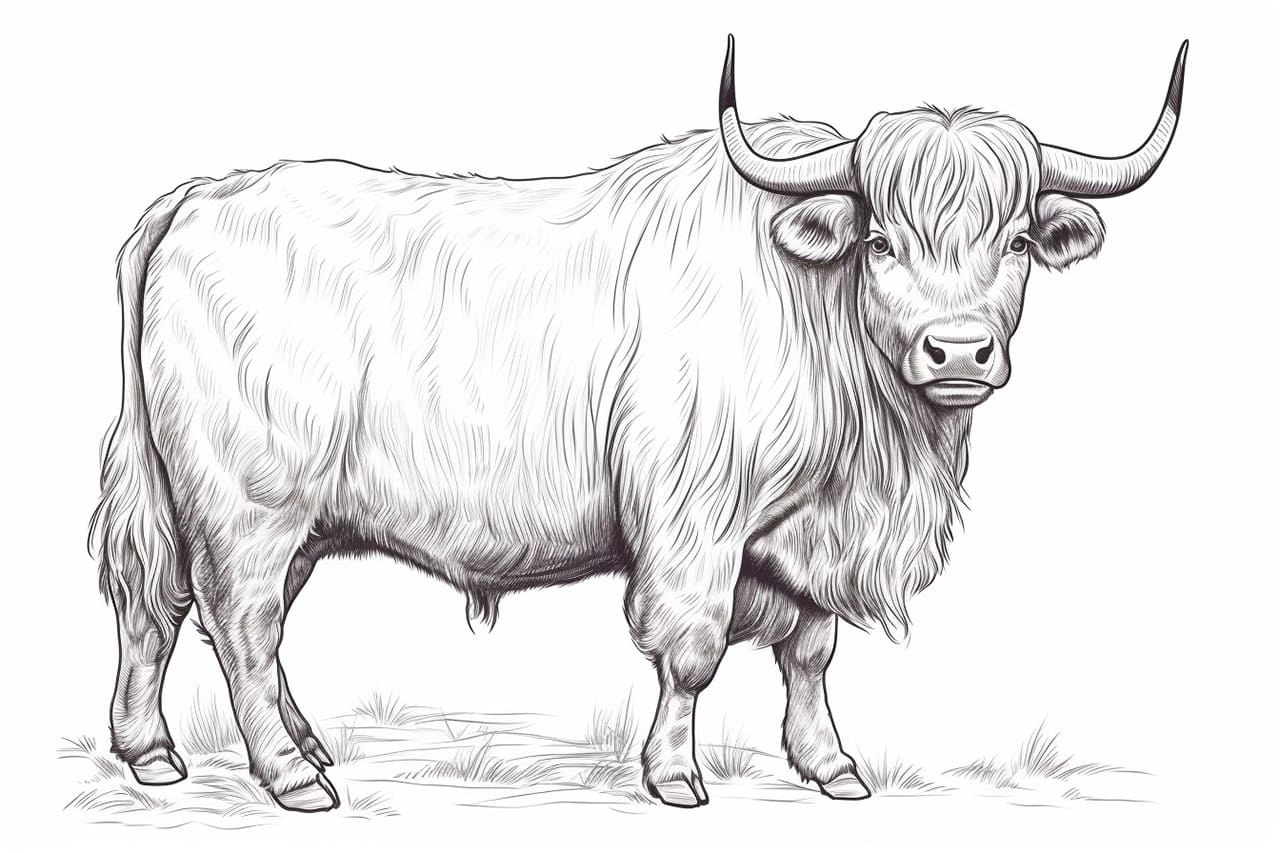 How to draw a yak