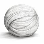 How to draw a yarn ball