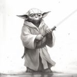 How to draw a yoda