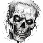 How to draw a Zombie Head
