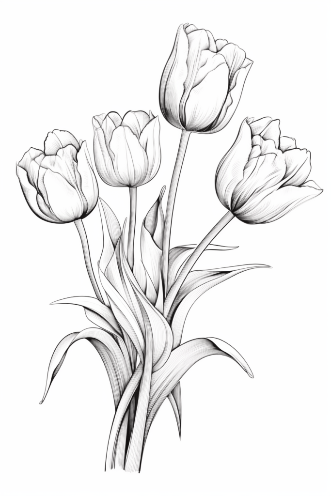 tulip sketch