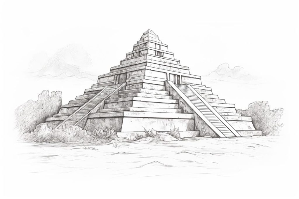 ziggurat sketch