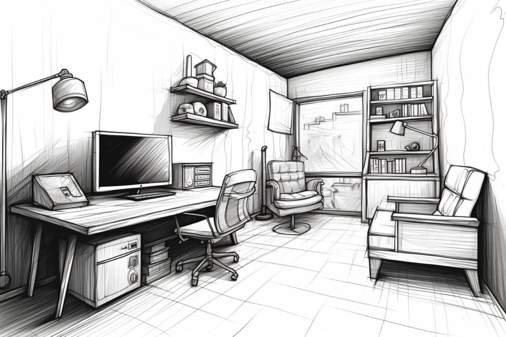 3d room drawing