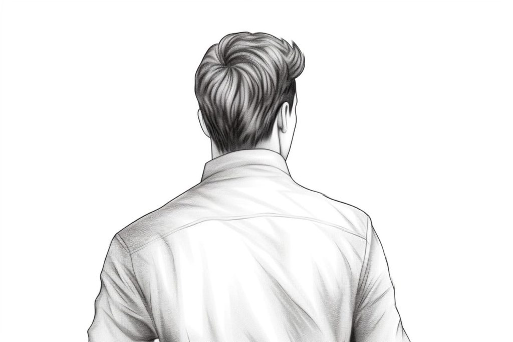 male back drawing
