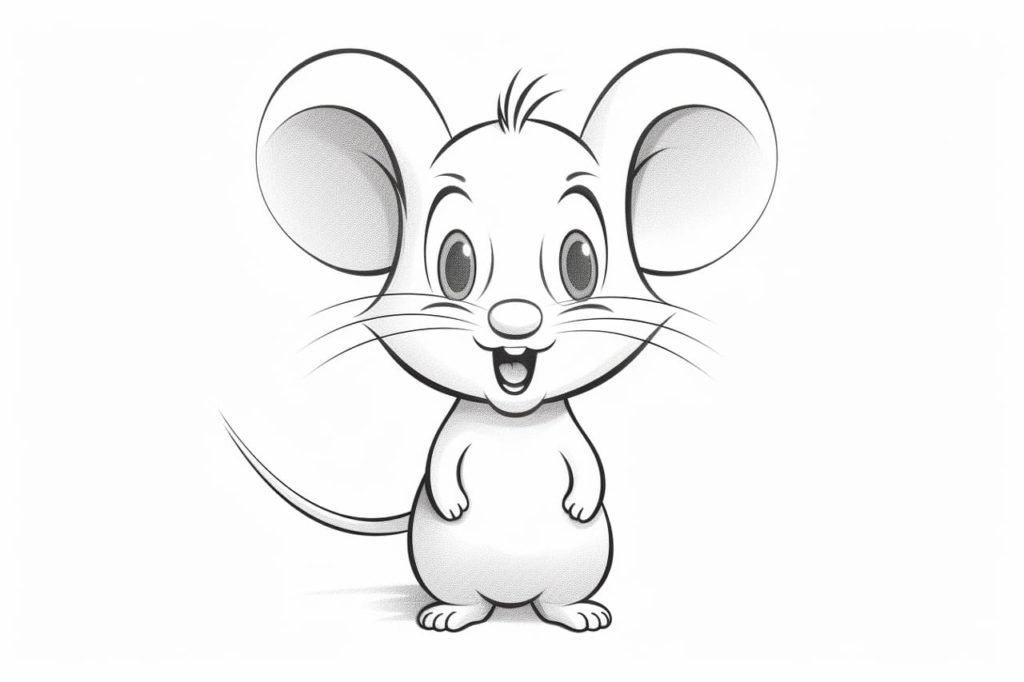 cartoon mouse sketch